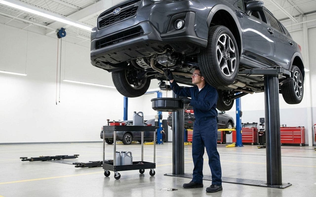 Regelmäßige Autowartung und Ölwechsel in einem Dubai-Servicecenter